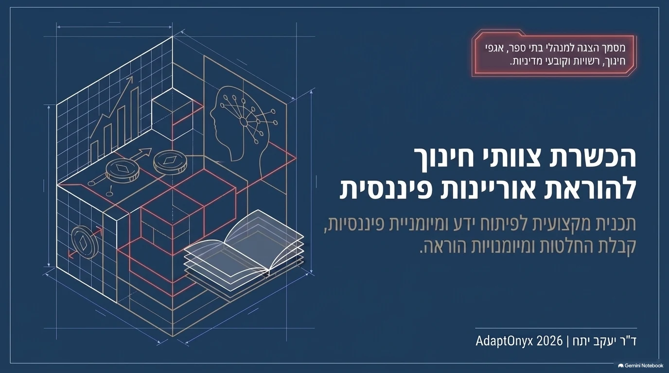 מצגת תכנית הכשרת המורים: שקף 1 מתוך 15